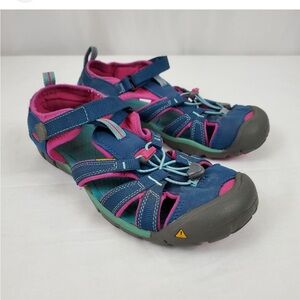Keen Blue and Pink Sandals, size youth 5